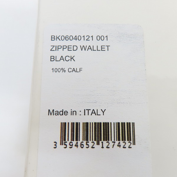 実際に弊社で買取させて頂いたGIVENCHY/ジバンシィ ZIPPED WALLET ラウンドファスナー長財布 BK06040121 001の画像 9枚目