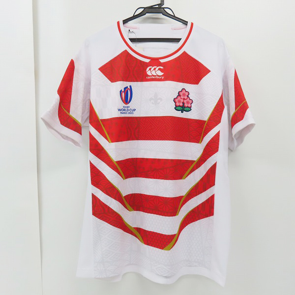 実際に弊社で買取させて頂いた(2)【未使用】CANTERBURY/カンタベリー ラグビー ジャパンRWC2023/日本代表 レプリカジャージ ホーム RG33980WC/XL