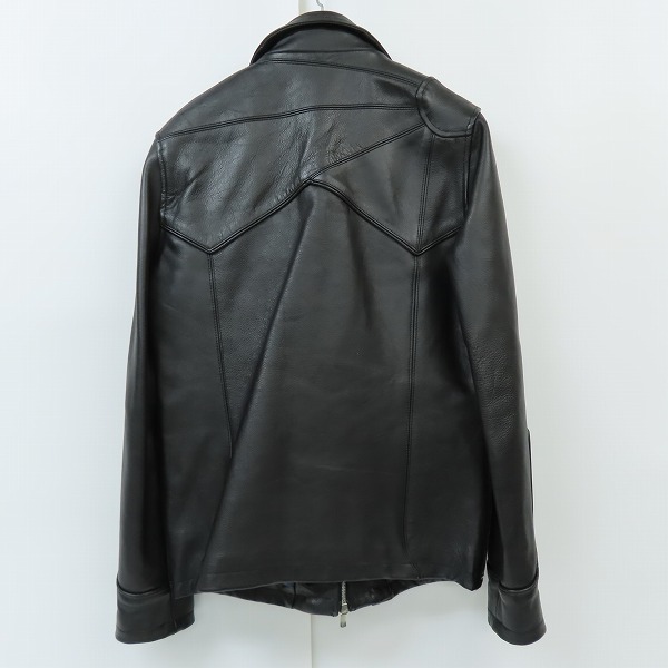 実際に弊社で買取させて頂いたNO ID/ノーアイディー SMOKE-BLZ カウレザーライダースジャケット 841030-358L/2の画像 1枚目