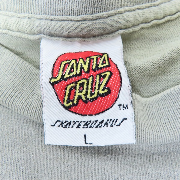 実際に弊社で買取させて頂いたSANTA CRUZ/サンタクルーズ Tシャツ 90s ヴィンテージ シングルステッチ Lの画像 2枚目