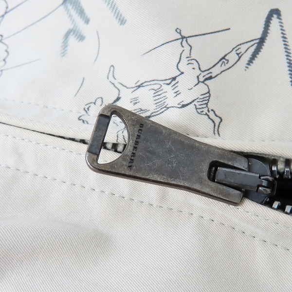 実際に弊社で買取させて頂いたBURBERRY/バーバリー アートスケッチプリント ジャケット 52の画像 5枚目