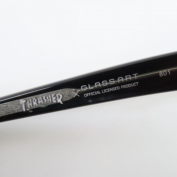 実際に弊社で買取させて頂いたTHRASHER×GLASS ART/スラッシャー×グラスアート 度入りサングラス/アイウェア 801の画像 5枚目