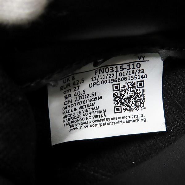 実際に弊社で買取させて頂いた【未使用】NIKE×CLOT×FRAGMENT DESIGN/ナイキ×クロット×フラグメント デザイン DUNK LOW SP/ダンクロー FN0315-110/27の画像 6枚目