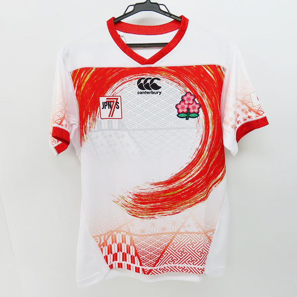 実際に弊社で買取させて頂いた【未使用】canterbury/カンタベリー ラグビー 7人制 日本代表 2021 ホーム ジャージ RG30194/L