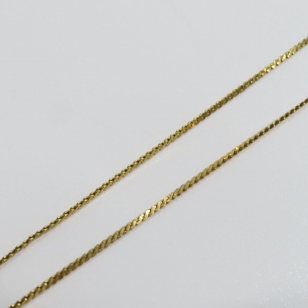 実際に弊社で買取させて頂いたGIVENCHY/ジバンシー ロゴ ゴールド ネックレスの画像 4枚目