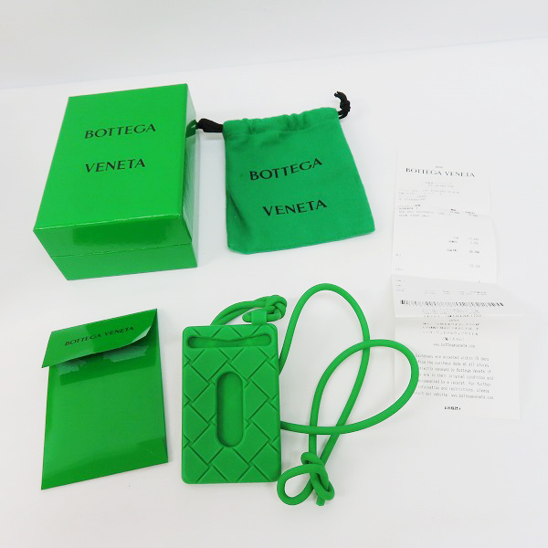 実際に弊社で買取させて頂いたBottega Veneta/ボッテガヴェネタ シリコンパスケース/定期入れホルダー ストラップ付きの画像 6枚目