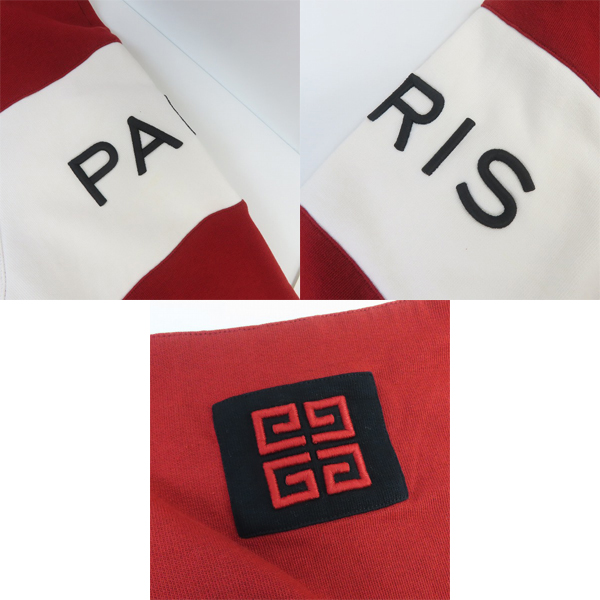 実際に弊社で買取させて頂いた【JPタグ】GIVENCHY/ジバンシィ エンブロイダリー ロゴ刺繍クルーネックスウェットトレーナー BM708T3003/Mの画像 5枚目