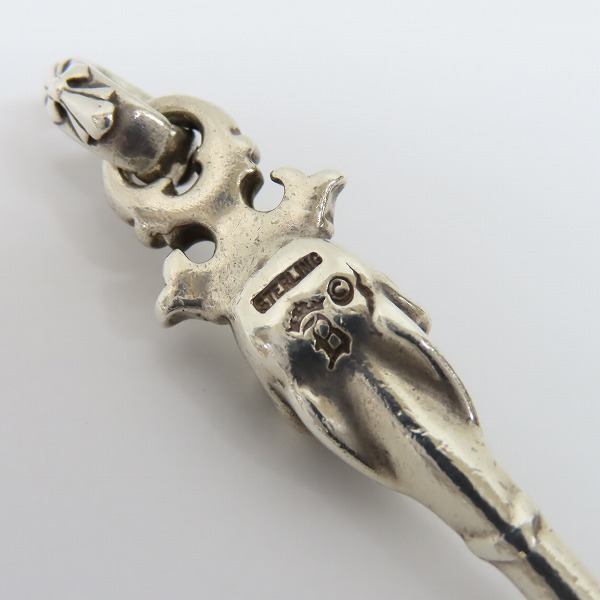 実際に弊社で買取させて頂いたBWL/ビルウォールレザー グッドラックスカルキー 2ストーンアイズ ペンダントトップの画像 5枚目