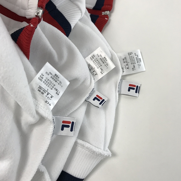 実際に弊社で買取させて頂いた【おまとめ/未使用含む】FILA/フィラ 裏起毛 ジャージ/トラックジャケットの画像 1枚目