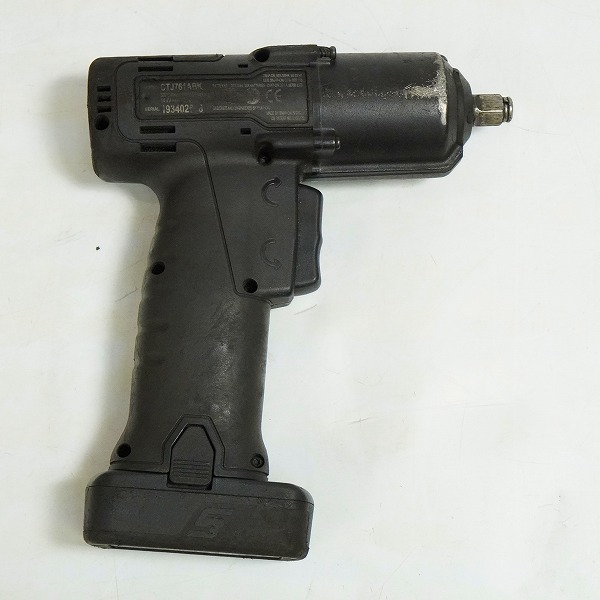 実際に弊社で買取させて頂いたSNAP-ON/スナップオン CTJ761ABK 3/8 コードレスインパクトレンチ バッテリー バッテリーチャージャー付き 動作確認済みの画像 2枚目