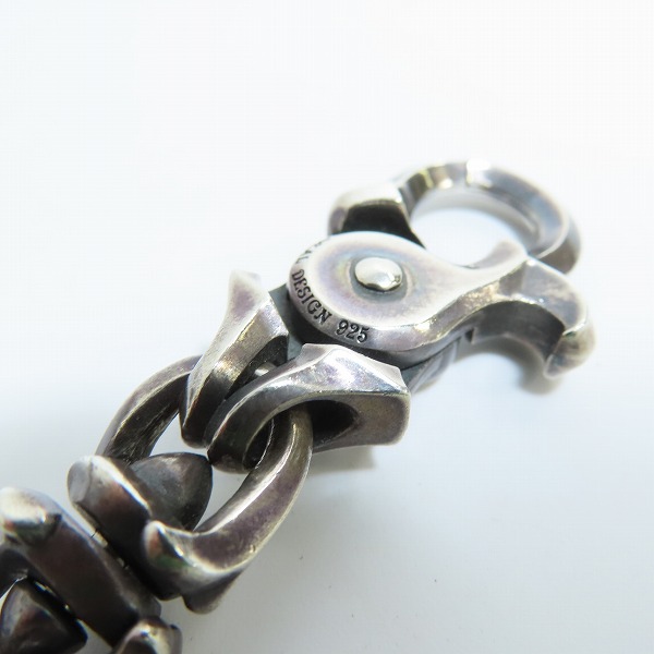 実際に弊社で買取させて頂いた【カスタム】 DEAL DESIGN/ディールデザイン レイジング シルバー ウォレットチェーン ダブルクリップの画像 4枚目