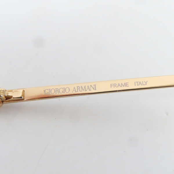 実際に弊社で買取させて頂いたGIORGIO ARMANI/ジョルジオ アルマーニ 度入り 眼鏡/メガネフレーム ハーフリム 61-794の画像 6枚目