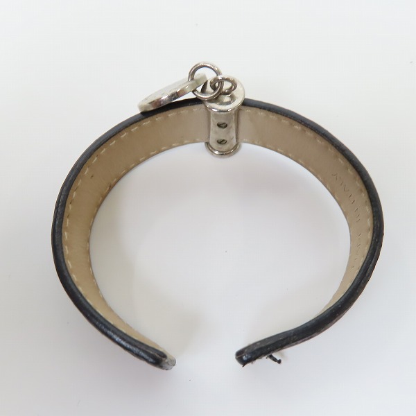 実際に弊社で買取させて頂いたBVLGARI/ブルガリ レザー コンビ バングルの画像 2枚目