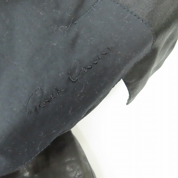 実際に弊社で買取させて頂いたRick Owens/リックオウエンス  レザージャケット/ライダースジャケット RU8788/Sの画像 2枚目
