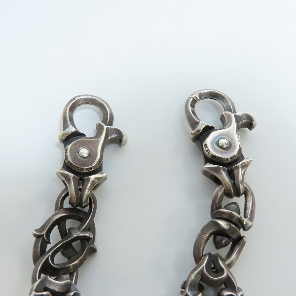 実際に弊社で買取させて頂いた【カスタム】 DEAL DESIGN/ディールデザイン レイジング シルバー ウォレットチェーン ダブルクリップの画像 2枚目