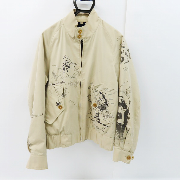 実際に弊社で買取させて頂いたBURBERRY/バーバリー アートスケッチプリント ジャケット 52