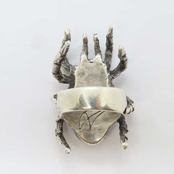 実際に弊社で買取させて頂いたCRAZY PIG/クレイジーピッグ Crystal Tarantula Ring/クリスタル タランチュラ リング/16号の画像 2枚目