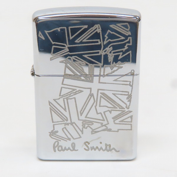 実際に弊社で買取させて頂いたZIPPO/ジッポー Paul Smith/ポールスミス ロゴ/ユニオンジャック柄 1999年製