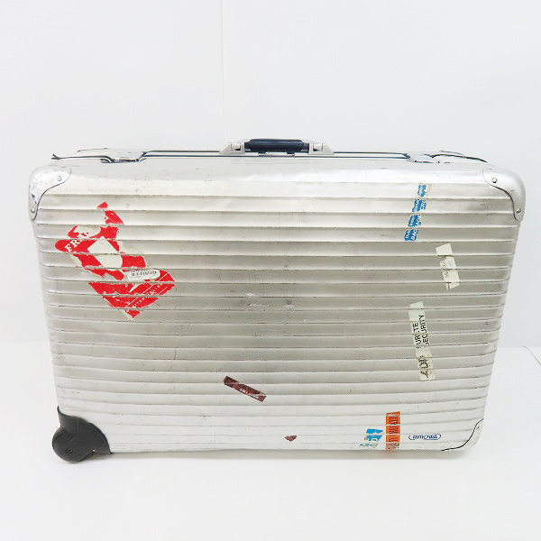 実際に弊社で買取させて頂いた【難有】RIMOWA/リモワ アルミ 2輪 90年代/キャリーケース/スーツケース/ヴィンテージ/ビンテージの画像 1枚目