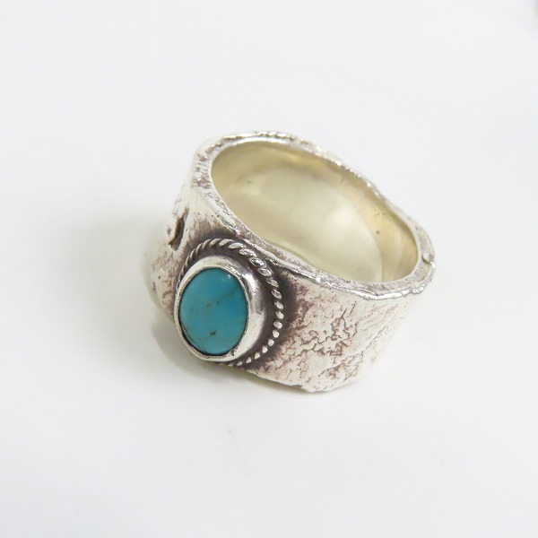 実際に弊社で買取させて頂いたFIRST ARROWS/ファーストアローズ ターコイズ付 ベアロックリング 21.5号