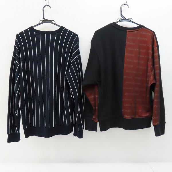 実際に弊社で買取させて頂いたARMANI EXCHANGE/アルマーニ エクスチェンジ ロゴ ニット/トレーナー/2点セットの画像 1枚目