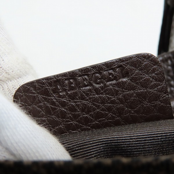 実際に弊社で買取させて頂いたBVLGARI/ブルガリ ロゴマニア ハンドバッグ キャンバス×レザーの画像 6枚目