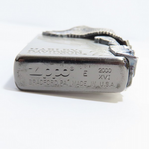 実際に弊社で買取させて頂いたZIPPO/ジッポー HARLEY DAVIDSON/ハーレーダビッドソン サイドメタル 2000年製の画像 3枚目