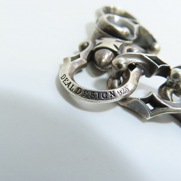 実際に弊社で買取させて頂いたDEAL DESIGN/ディールデザイン エフソリッド キーチェーン シルバー キーホルダー/キーリング 391736の画像 5枚目