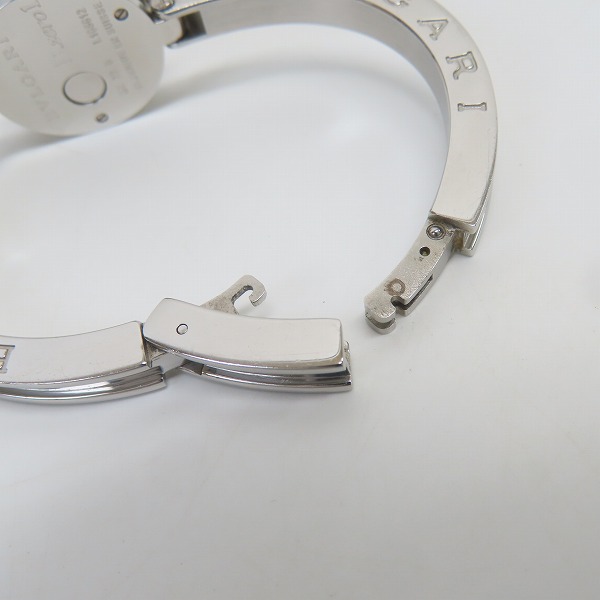 実際に弊社で買取させて頂いたBVLGARI/ブルガリ Bzero1ビーゼロワン 12Pダイヤ 腕時計 ステンレススチール クオーツ 白文字盤 BZ22S【動作未確認】の画像 4枚目
