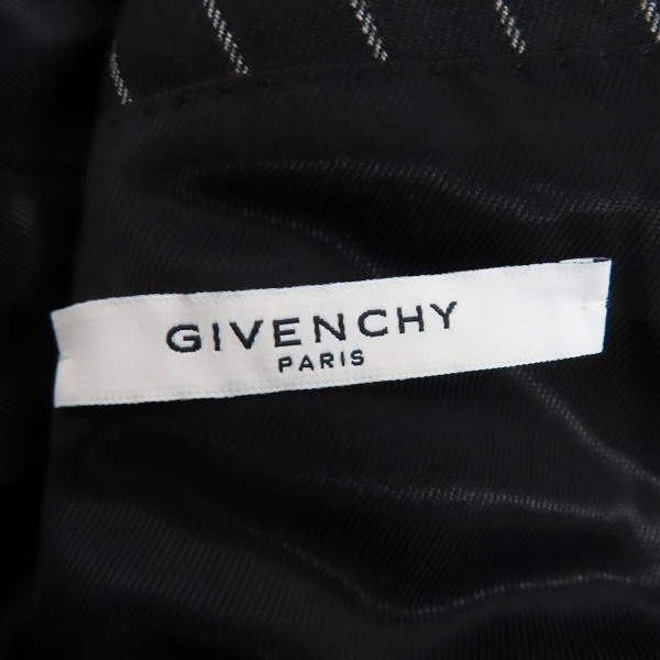 実際に弊社で買取させて頂いた【JPタグ】GIVENCHY/ジバンシー ストライプ テーラードジャケット/44の画像 2枚目