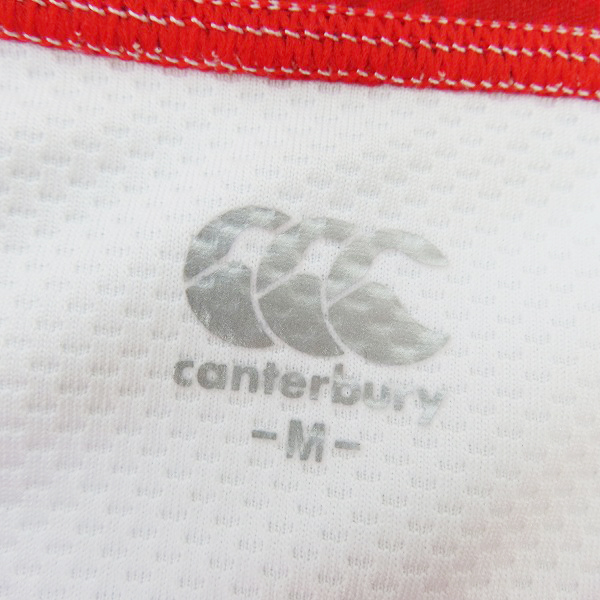 実際に弊社で買取させて頂いた【未使用】canterbury/カンタベリー ラグビー 7人制 日本代表 2021 ホーム ジャージ RG30194/Mの画像 2枚目
