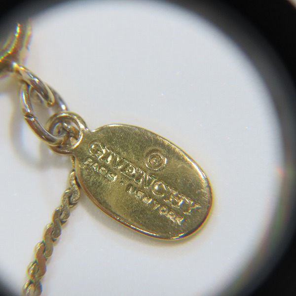 実際に弊社で買取させて頂いたGIVENCHY/ジバンシー ロゴ ゴールド ネックレスの画像 6枚目