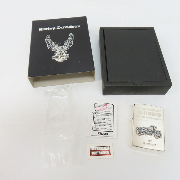 実際に弊社で買取させて頂いたZIPPO/ジッポー HARLEY DAVIDSON/ハーレーダビッドソン 95TH ANNIVERSARY 6号車 97年製の画像 6枚目