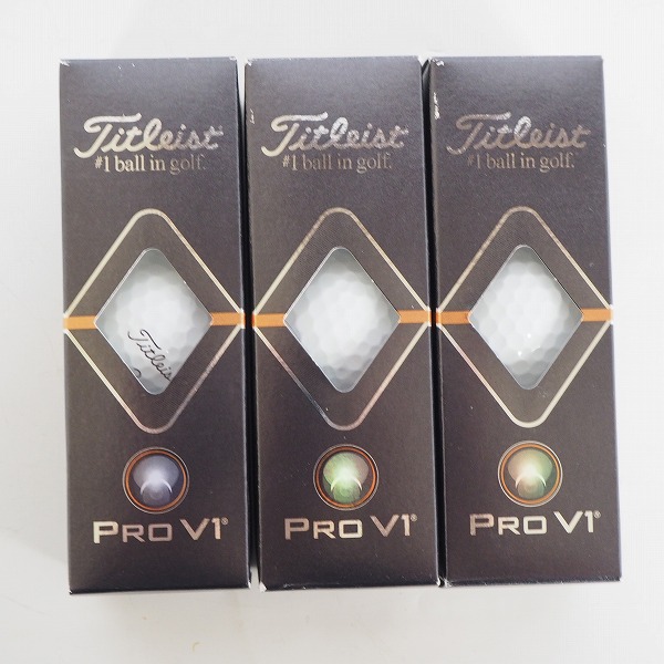 実際に弊社で買取させて頂いた 【未使用/】Titleist/タイトリスト PRO V1 ゴルフボール ホワイト 3スリーブ 