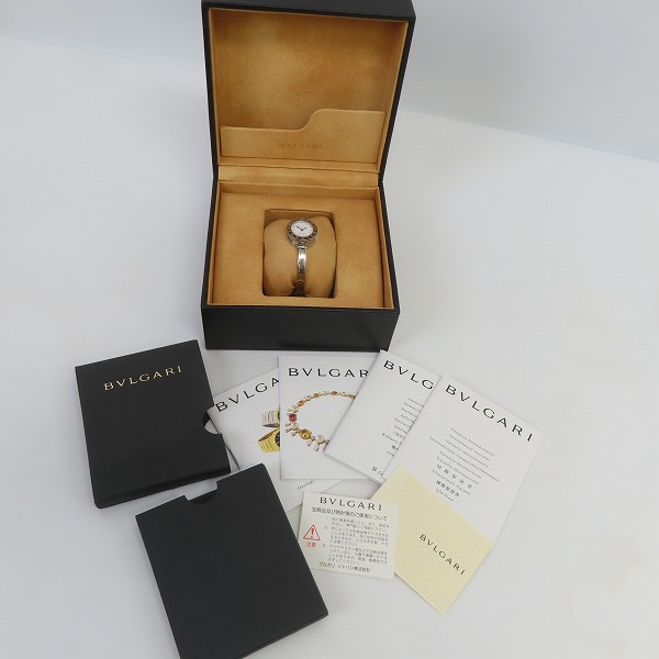 実際に弊社で買取させて頂いたBVLGARI/ブルガリ Bzero1ビーゼロワン 12Pダイヤ 腕時計 ステンレススチール クオーツ 白文字盤 BZ22S【動作未確認】の画像 8枚目