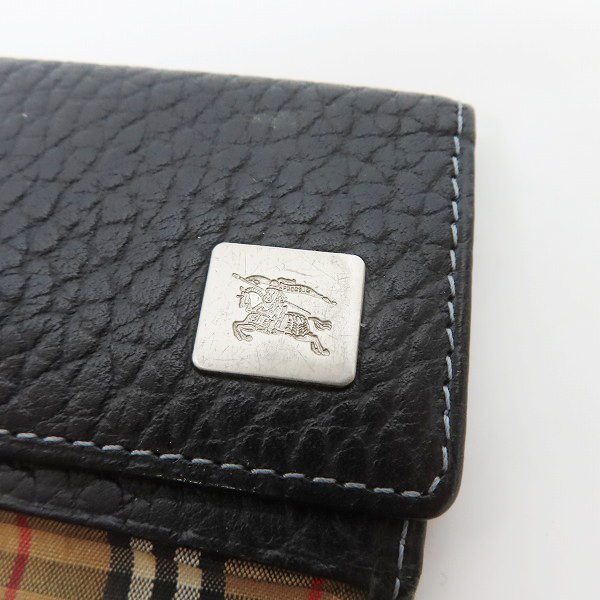実際に弊社で買取させて頂いたBurberrys/バーバリーズ チェック柄 4連キーケースの画像 6枚目
