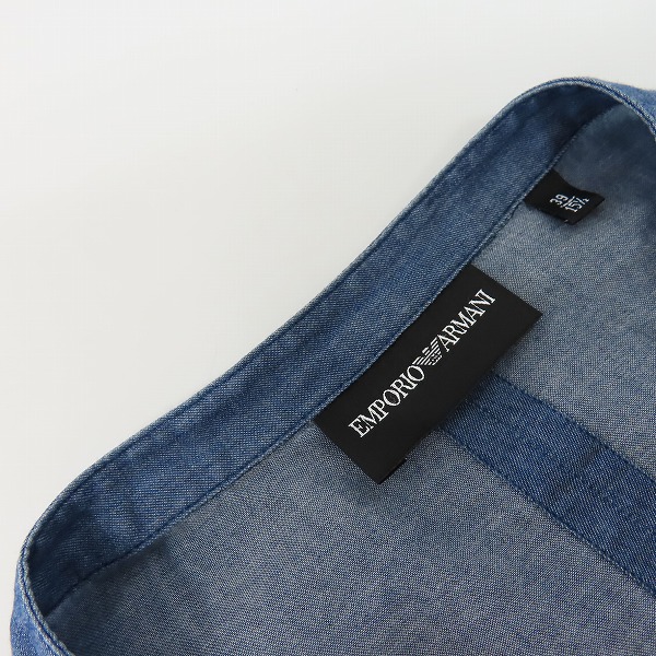 実際に弊社で買取させて頂いた【JPタグ】EMPORIO ARMANI/エンポリオ アルマーニ ジップアップ 長袖シャツ/39の画像 6枚目