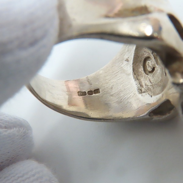 実際に弊社で買取させて頂いたCRAZY PIG/クレイジーピッグ スモール エビルスカルリング 18号の画像 6枚目