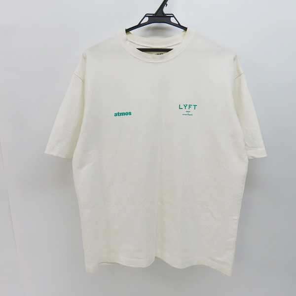 実際に弊社で買取させて頂いたLYFT×atmos/リフト×アトモス Limited Flag Big T-Shirt WHITE 半袖 Tシャツ カットソー/Sの画像 1枚目