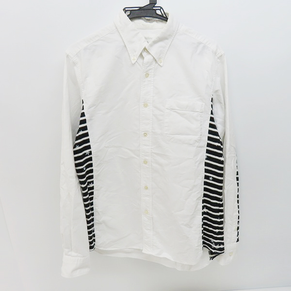 実際に弊社で買取させて頂いたuniform experiment/ユニフォームエクスペリメント サイドスター/ボーダー 長袖ボタンダウンシャツ UE-150072/3