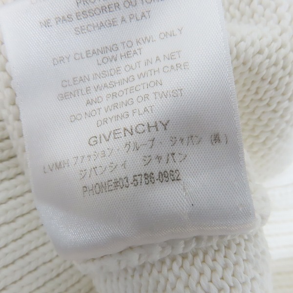 実際に弊社で買取させて頂いた【JPタグ】GIVENCHY/ジバンシィ 19AW スプリットロゴデザイン ニットセーター BM90B4401M/XSの画像 5枚目