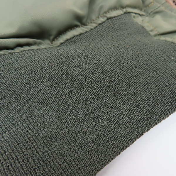 実際に弊社で買取させて頂いたBUZZ RICKSON'S/バズリクソンズ MA-1 フライトジャケット M11128/Sの画像 7枚目