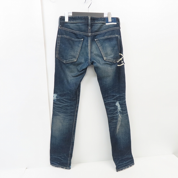 実際に弊社で買取させて頂いたVANQUISH×Fragment Design/ヴァンキッシュ×フラグメントデザイン RIGID REGULAR STRAIGHT デニムパンツ VFP2018/28の画像 1枚目