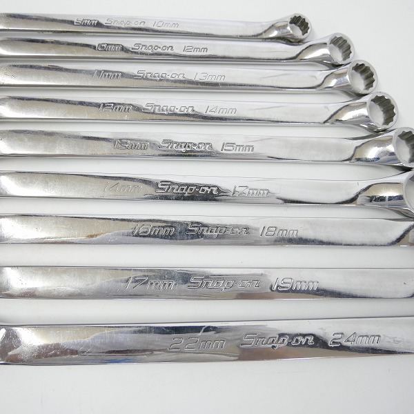 実際に弊社で買取させて頂いたSNAP-ON/スナップオン XBM810A/1012A/1113A/1214A/1315A/1417A/1618A/1719A/2224A めがねレンチ 9点セットの画像 1枚目