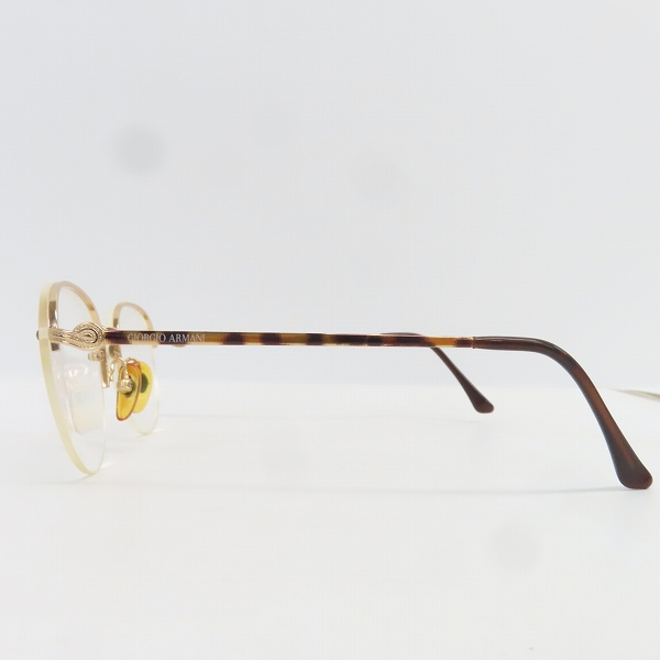 実際に弊社で買取させて頂いたGIORGIO ARMANI/ジョルジオ アルマーニ 度入り 眼鏡/メガネフレーム ハーフリム 61-794の画像 2枚目