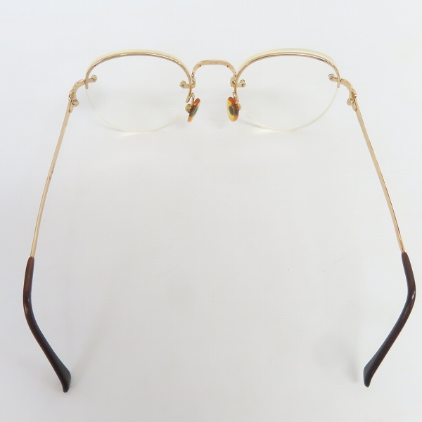 実際に弊社で買取させて頂いたGIORGIO ARMANI/ジョルジオ アルマーニ 度入り 眼鏡/メガネフレーム ハーフリム 61-794の画像 3枚目