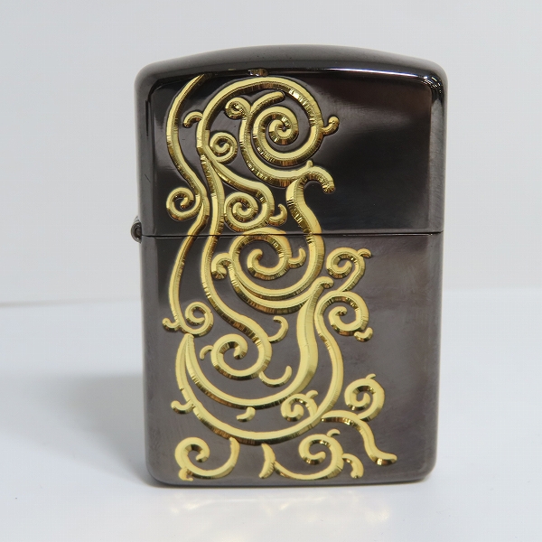 ZIPPO/ジッポー ARMOR CASE/アーマーケース 唐草模様 両面加工 2007年 