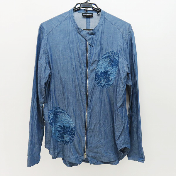 実際に弊社で買取させて頂いた【JPタグ】EMPORIO ARMANI/エンポリオ アルマーニ ジップアップ 長袖シャツ/39