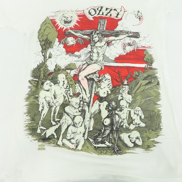 実際に弊社で買取させて頂いたOZZY OSBOURNE/オジーオズボーン 1991/90S/ヴィンテージ/USA製 Tシャツ Lの画像 3枚目