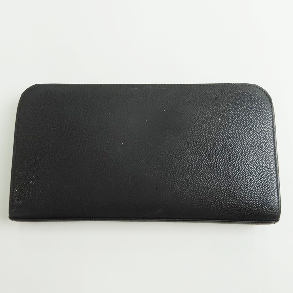 実際に弊社で買取させて頂いたSAINT LAURENT PARIS/サンローランパリ レザー ラウンドファスナー/ジップ オーガナイザー/ウォレット/財布の画像 1枚目